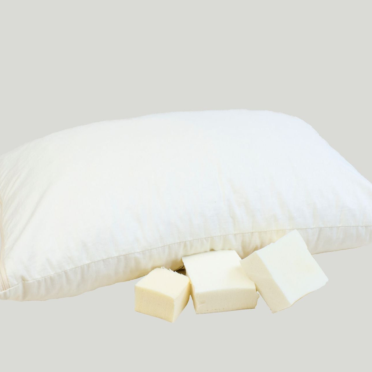 Kautschukflocken Natur Kopfkissen